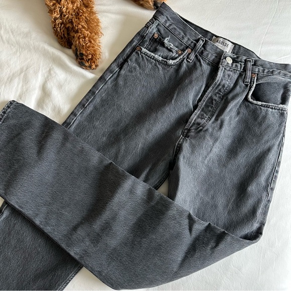 Agolde 90’s Pinch Waist in Black Tea - Picture 14 of 15